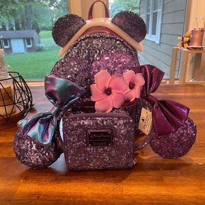 Loungefly Purple Potion bag+wallet+2 ears